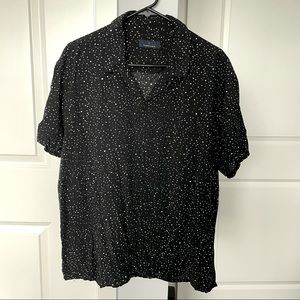 Toscano Black Shirt White Speckles
